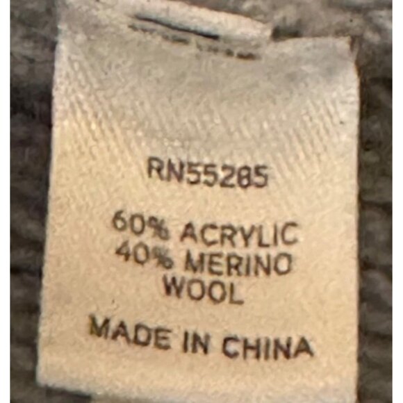 Women's Express Brand Light Gray Knit Pullover Sweater Acrylic Wool Blend Size M - Picture 12 of 13